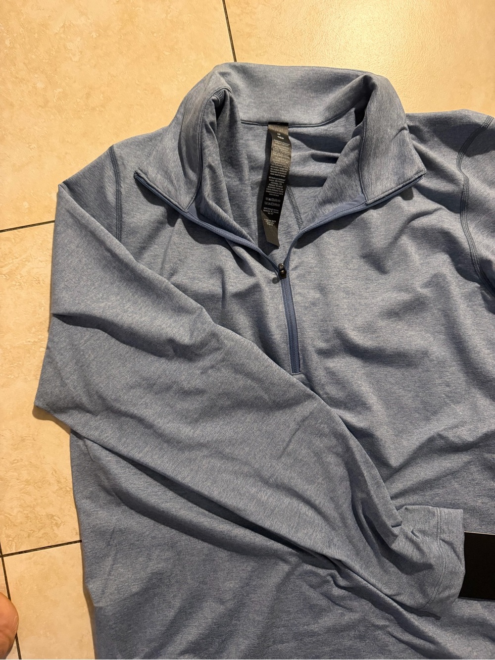 lululemon athletica Heathered Sky Blue Quarter-Zip Shirt Jacket